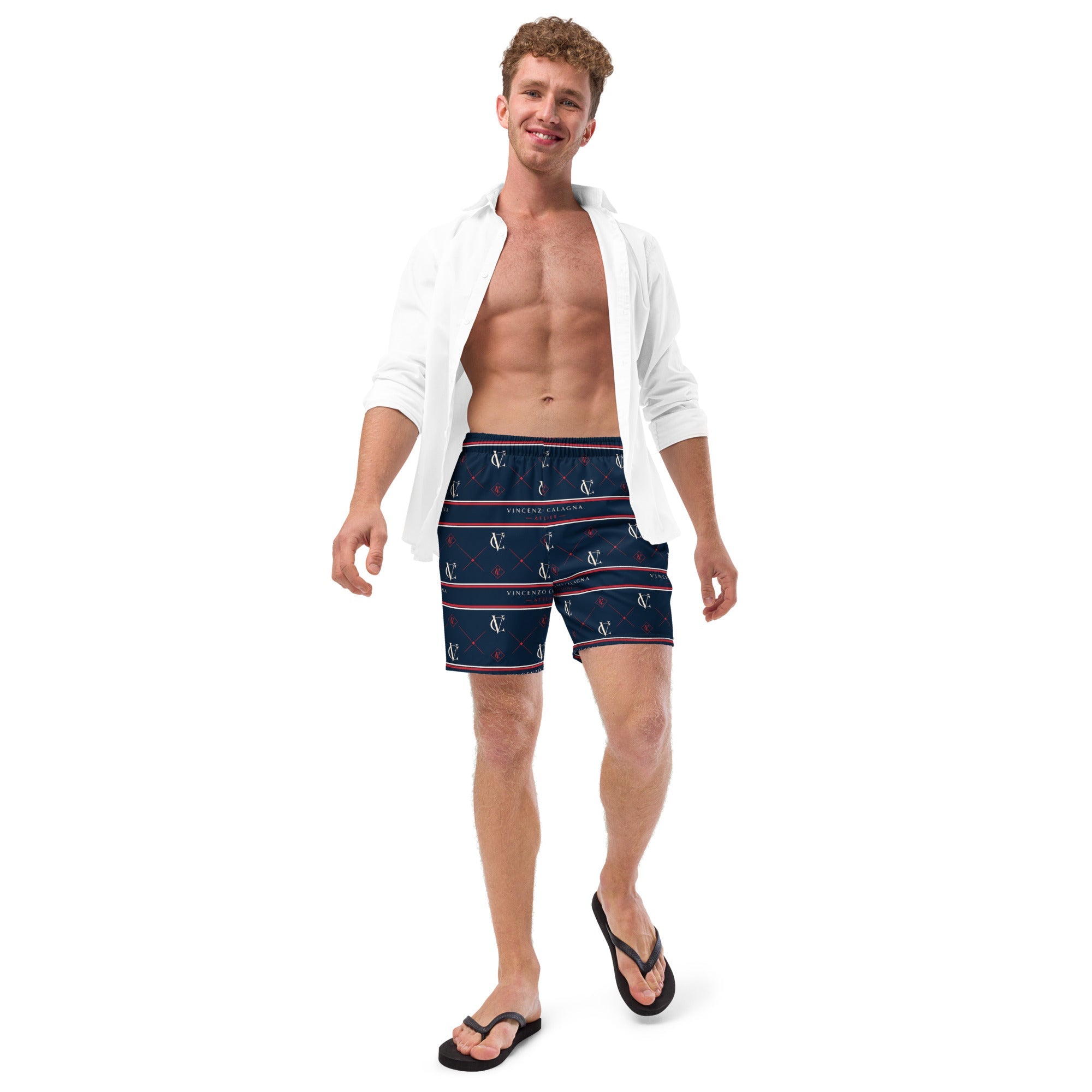 VC Navy Crimson Swim Trunks