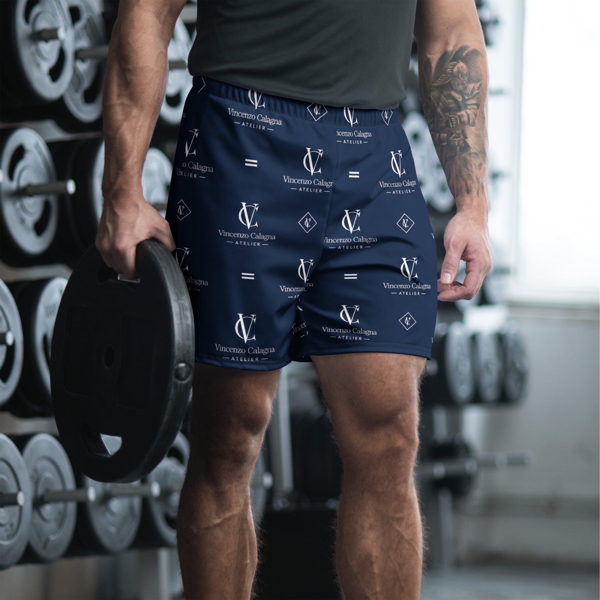 VC Navy White Print Shorts