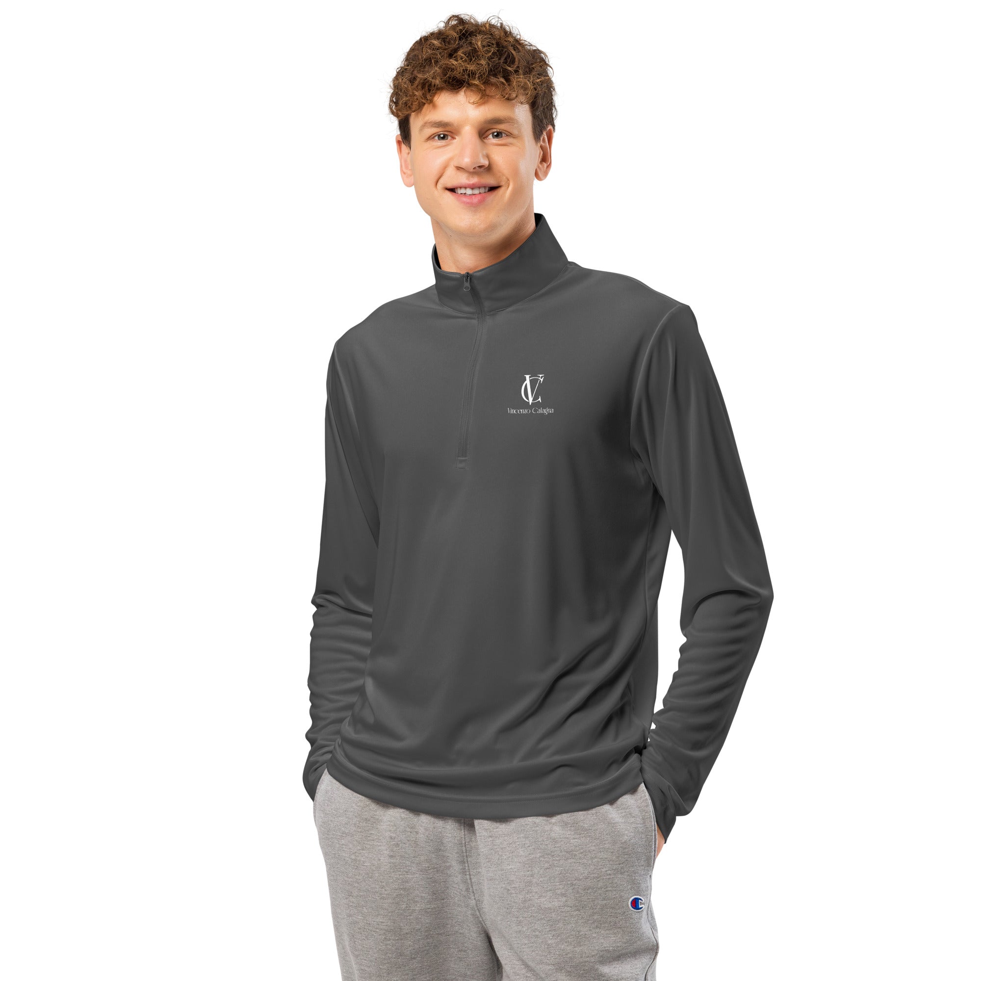VC White Signature Zip Hoodie